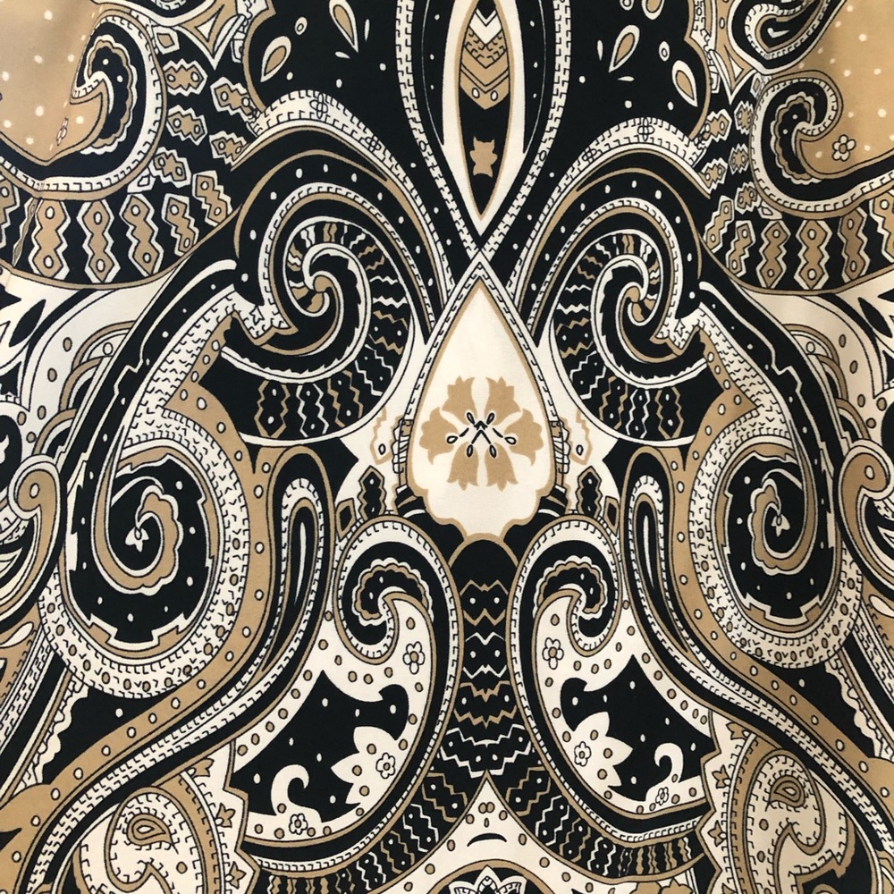 Black red white printed dress - Picture 4 of 7